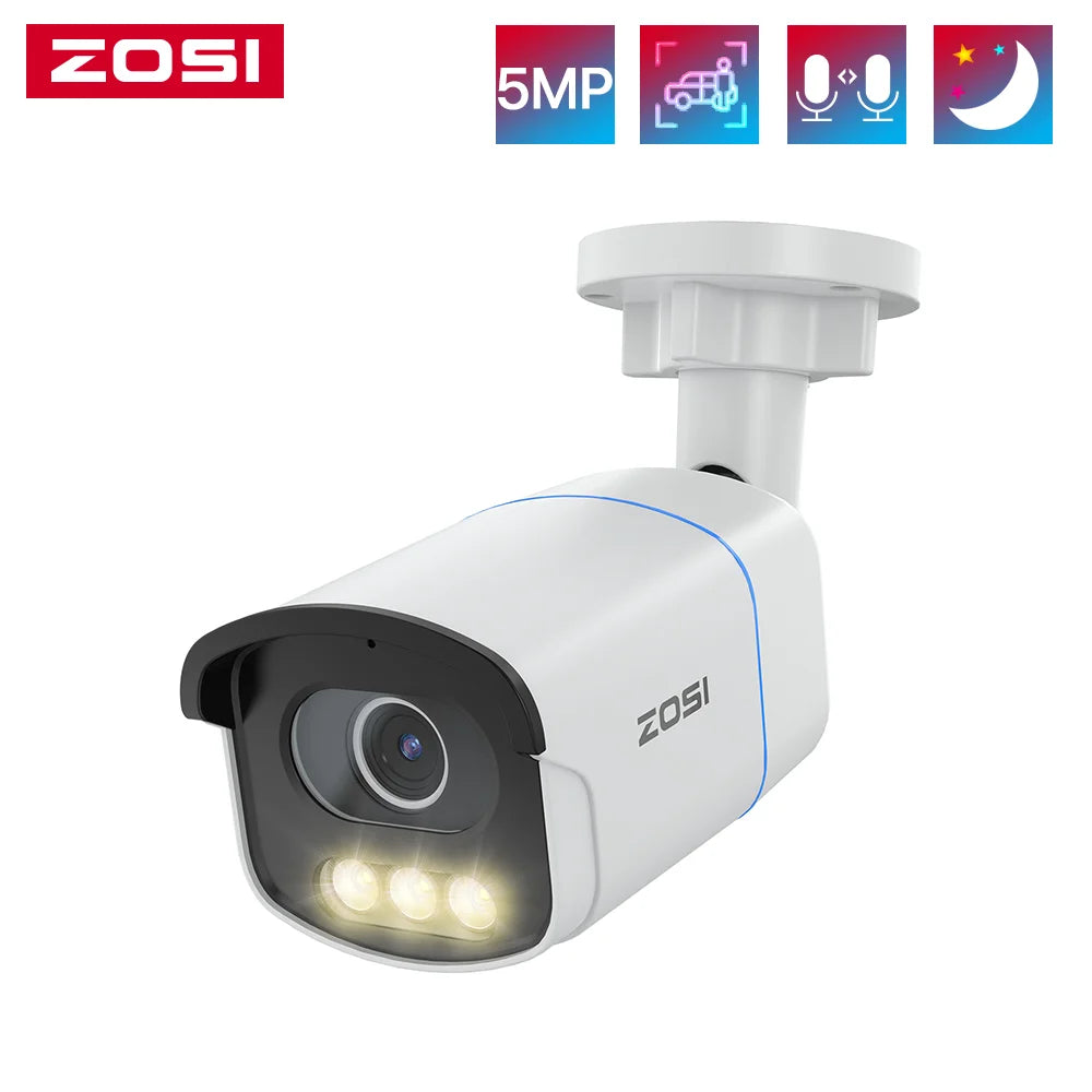ZOSI C186 PoE Security Camera With Advanced Night Vision