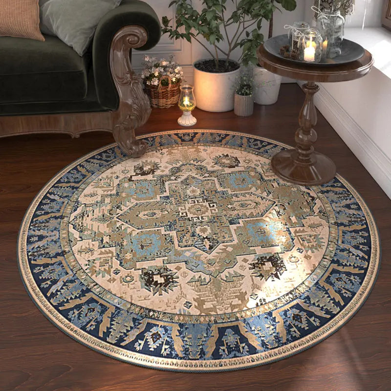 Nordic Style Anti Slip Round Carpet Washable Floor Rug Bedroom