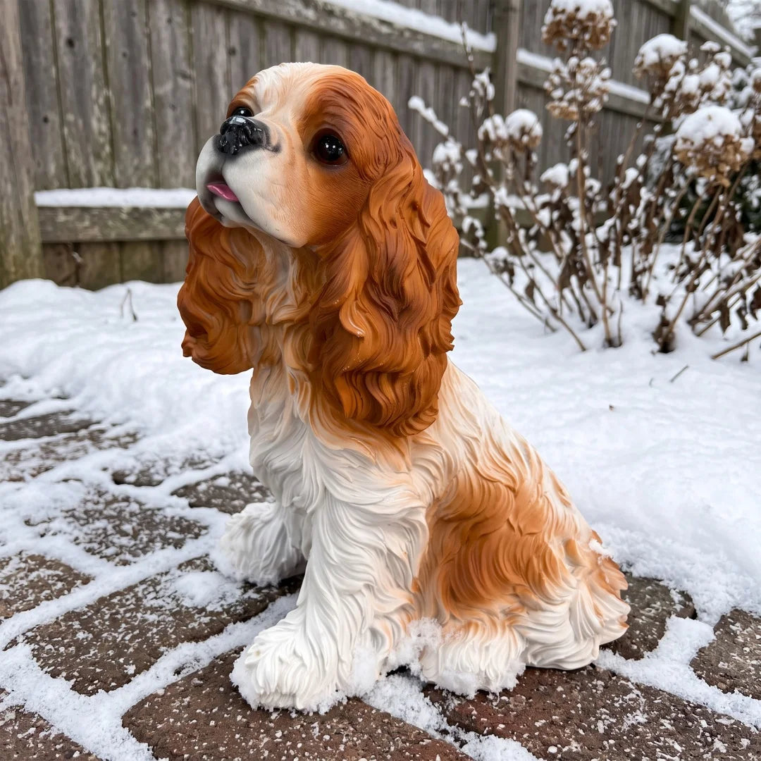 Charlie Beagle Dog Garden Statue Weatherproof Outdoor Yard Decor