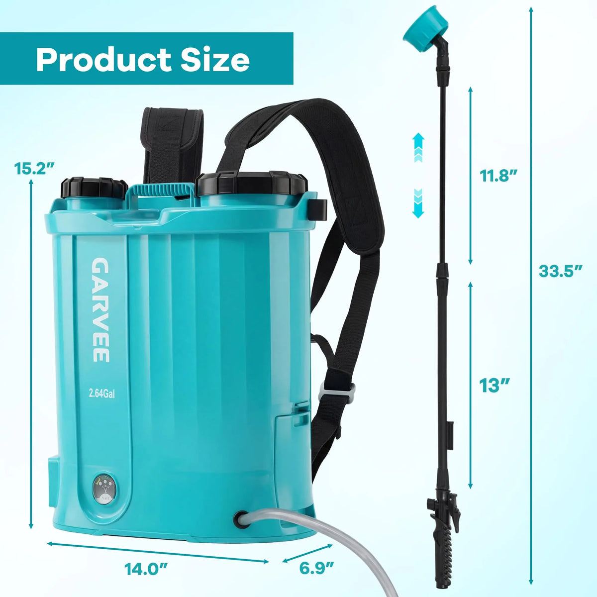 Jadosiler Battery Powered Backpack Sprayer For Lawn And Garden