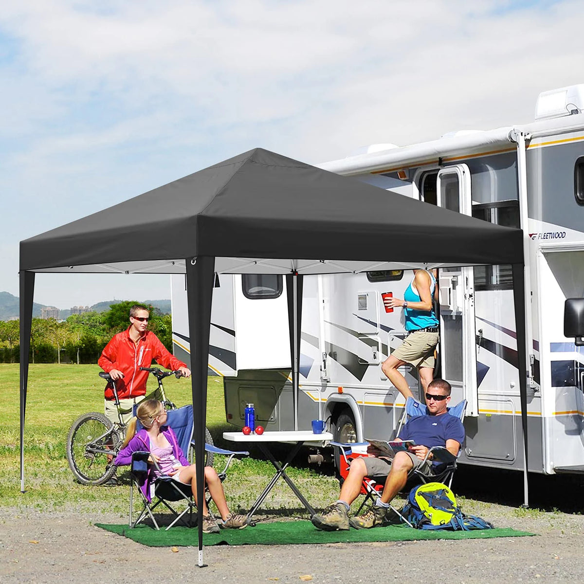 Tooluck Waterproof Instant Pop Up Canopy Tent With Sidewalls