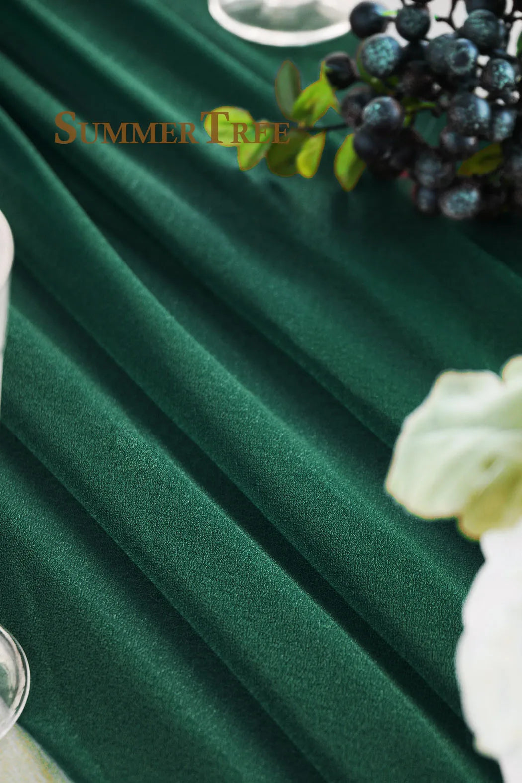 Mingtime Sheer Chiffon Tulle Fabric For Wedding Arch Draping Backdrop