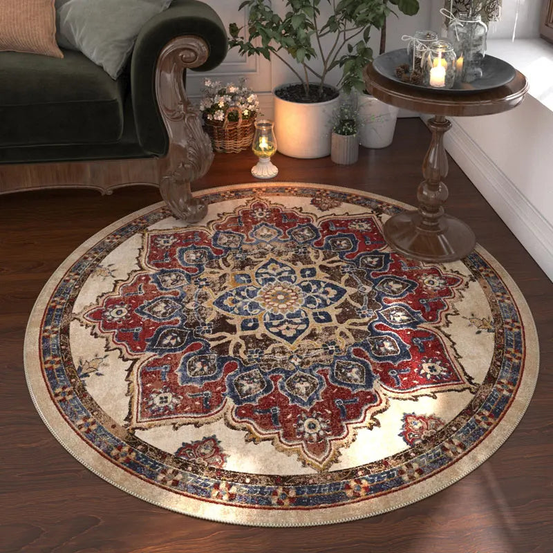 Nordic Style Anti Slip Round Carpet Washable Floor Rug Bedroom