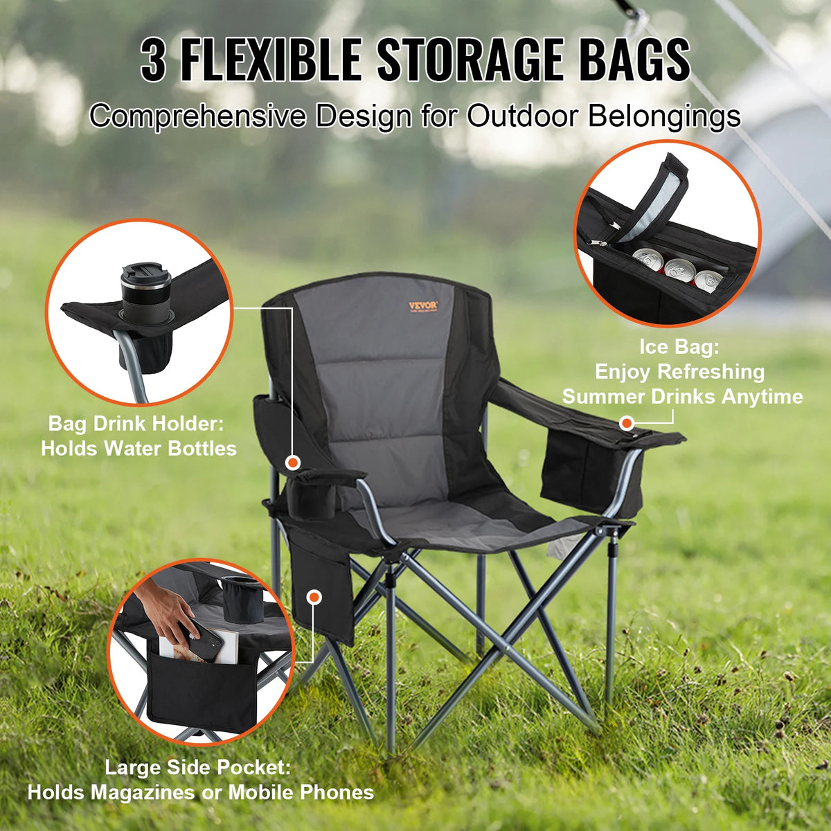 SucceBuy Ultralight Folding Camping Chair For Outdoor Adventures