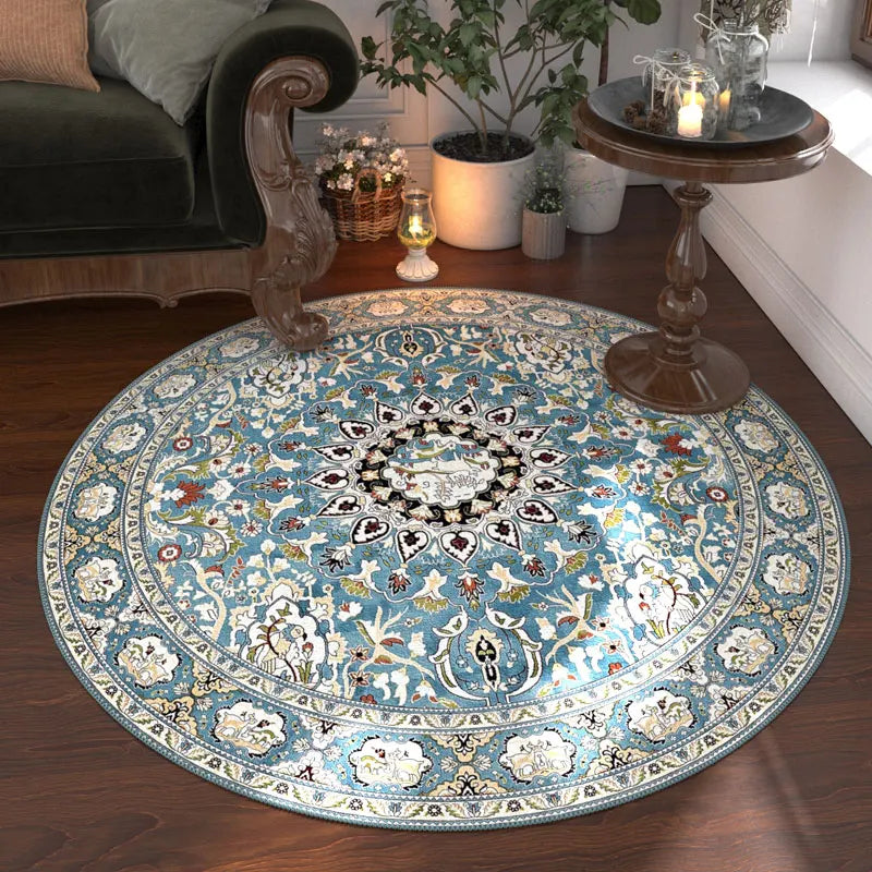 Nordic Style Anti Slip Round Carpet Washable Floor Rug Bedroom