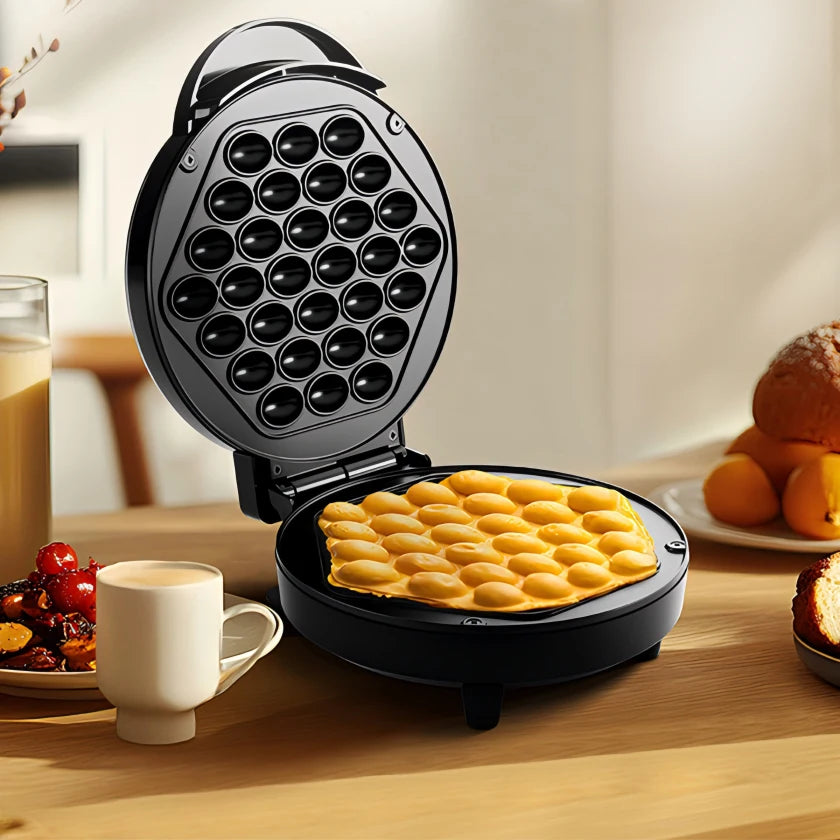 Cachoo Bubble Waffle Maker With Nonstick Plate And Fast Heating