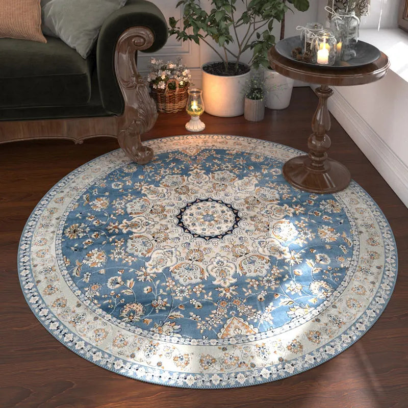 Nordic Style Anti Slip Round Carpet Washable Floor Rug Bedroom