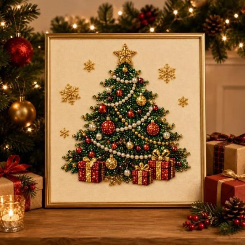 Christmas Pearl Diamond Painting DIY Wall Art Craft Kit