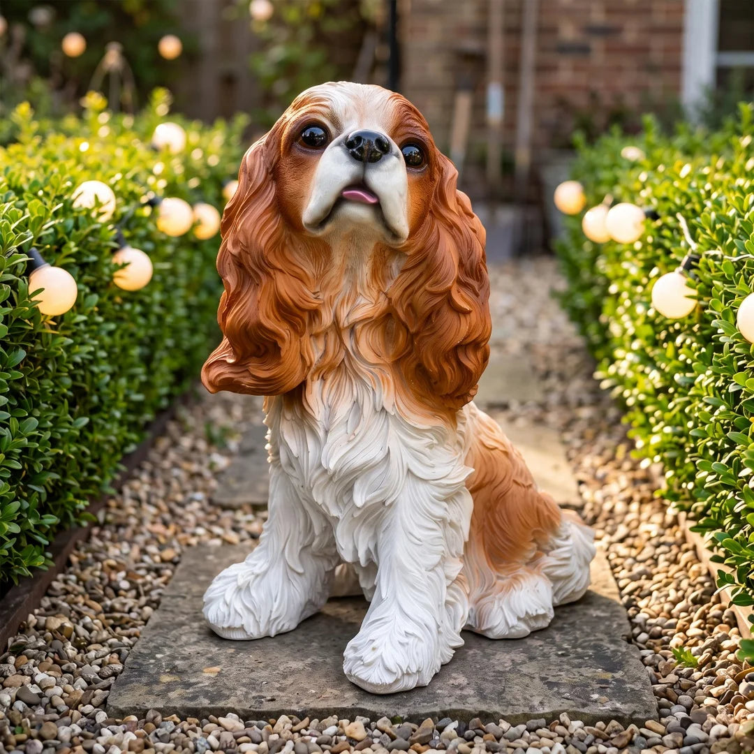 Charlie Beagle Dog Garden Statue Weatherproof Outdoor Yard Decor