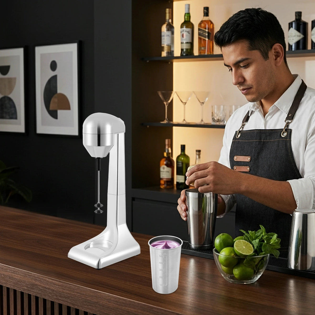 Professional Electric Milkshake Maker With Dual Speed Settings For Daily Use