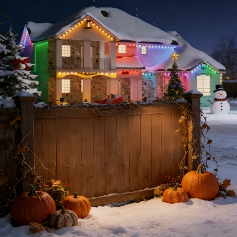 GCTECHING Waterproof Permanent Outdoor LED String Lights Decoration