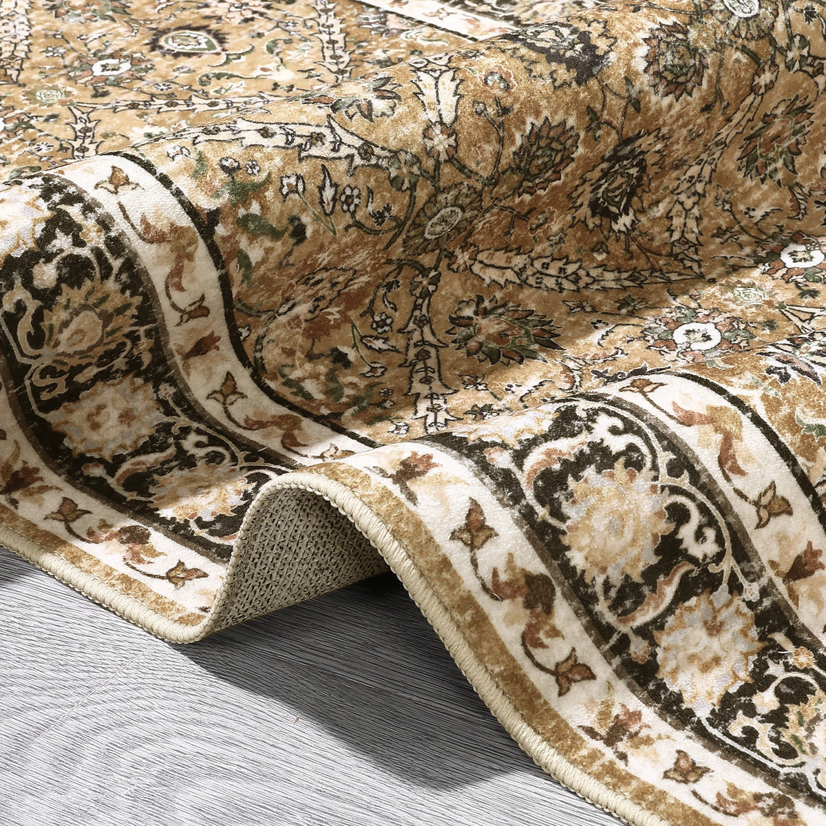 Moroccan Trellis Machine Washable Non Slip Area Rug For Living Room