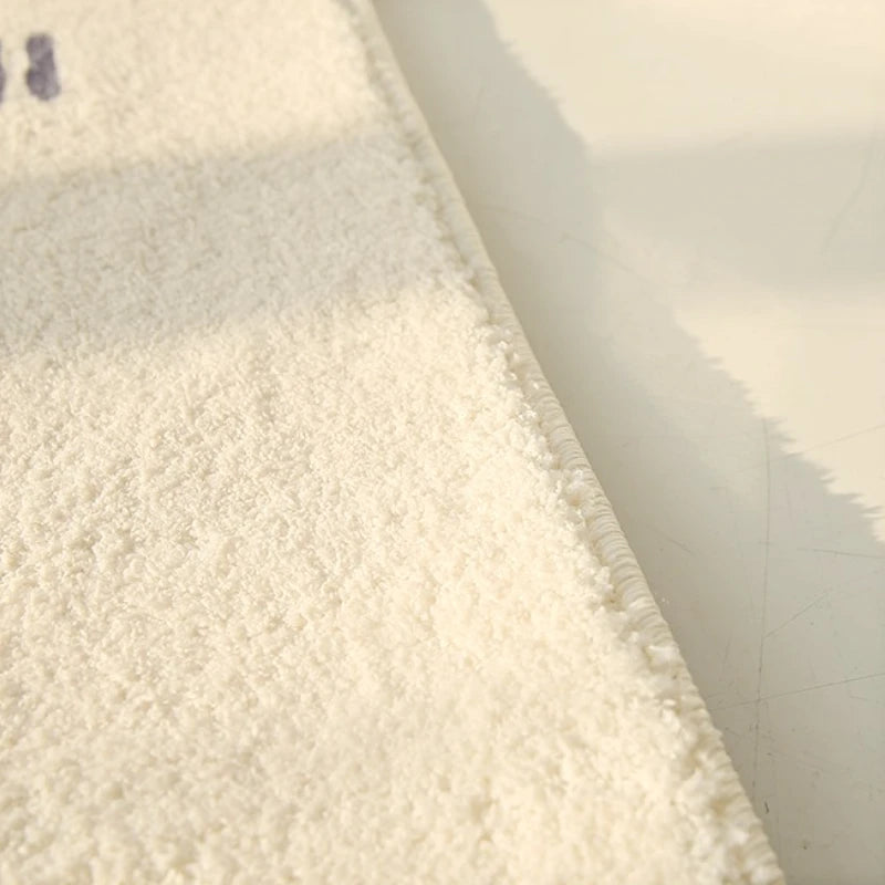 Minimalist Thick Plush Line Carpet For Living Room And Bedroom