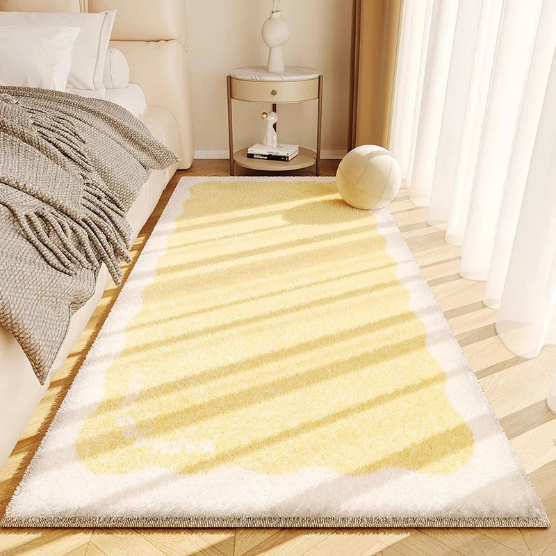 Minimalist Thick Plush Line Carpet For Living Room And Bedroom