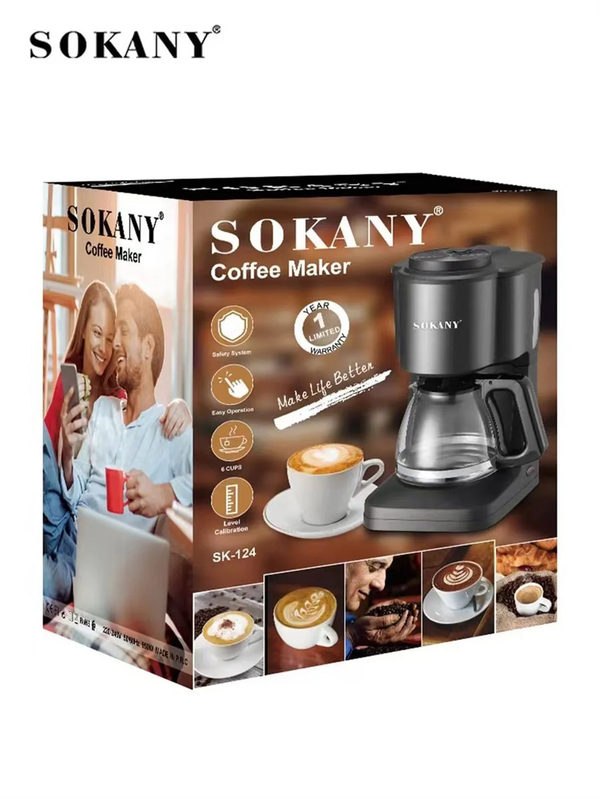 3-In-1 Single Serve Coffee Maker For K-Pod Capsules Ground Coffee