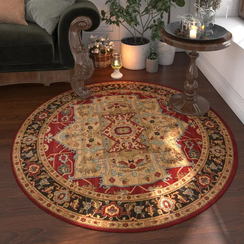 Nordic Style Anti Slip Round Carpet Washable Floor Rug Bedroom