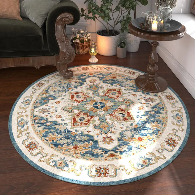 Nordic Style Anti Slip Round Carpet Washable Floor Rug Bedroom