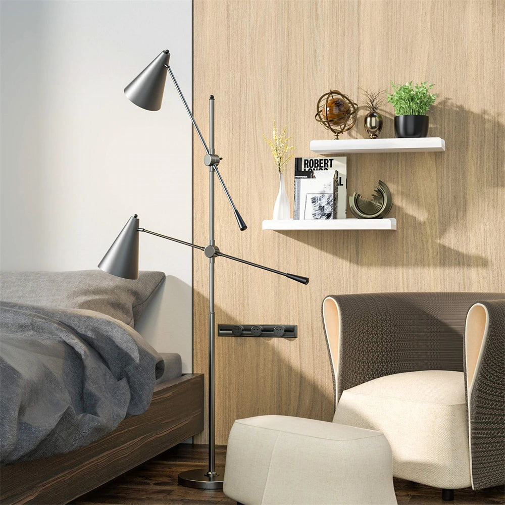 Wall Mounted Wooden Floating Shelves For Living Room Decor