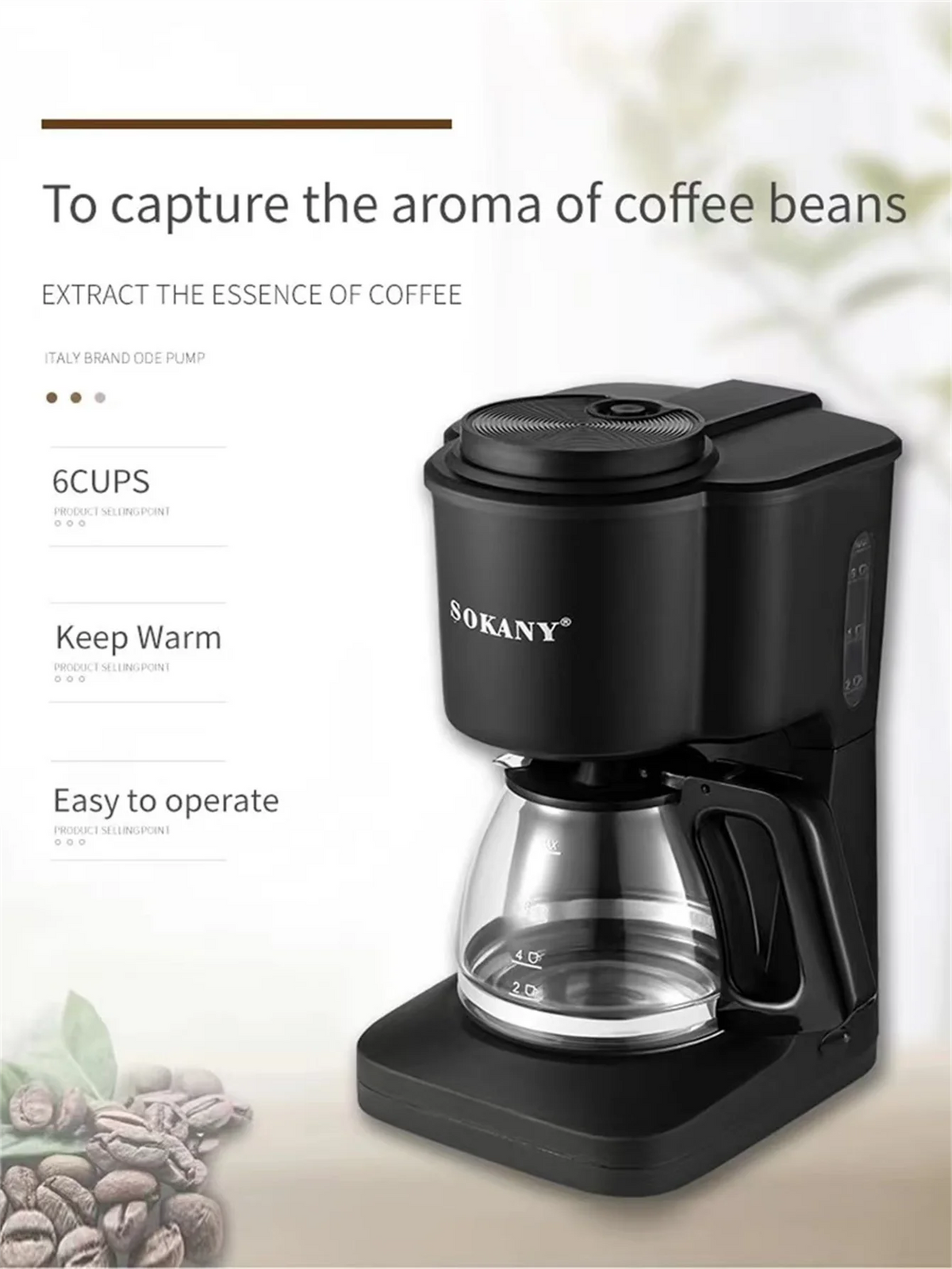 3-In-1 Single Serve Coffee Maker For K-Pod Capsules Ground Coffee