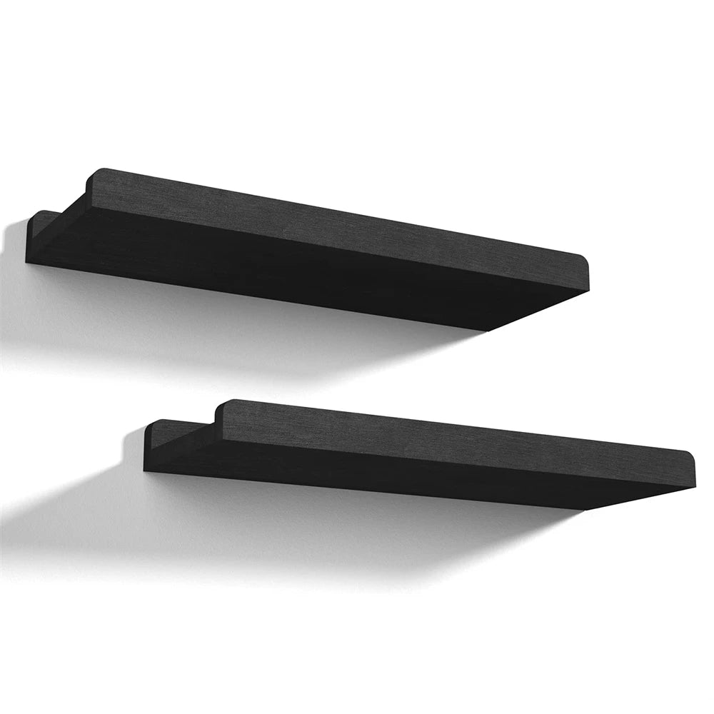 Wall Mounted Wooden Floating Shelves For Living Room Decor