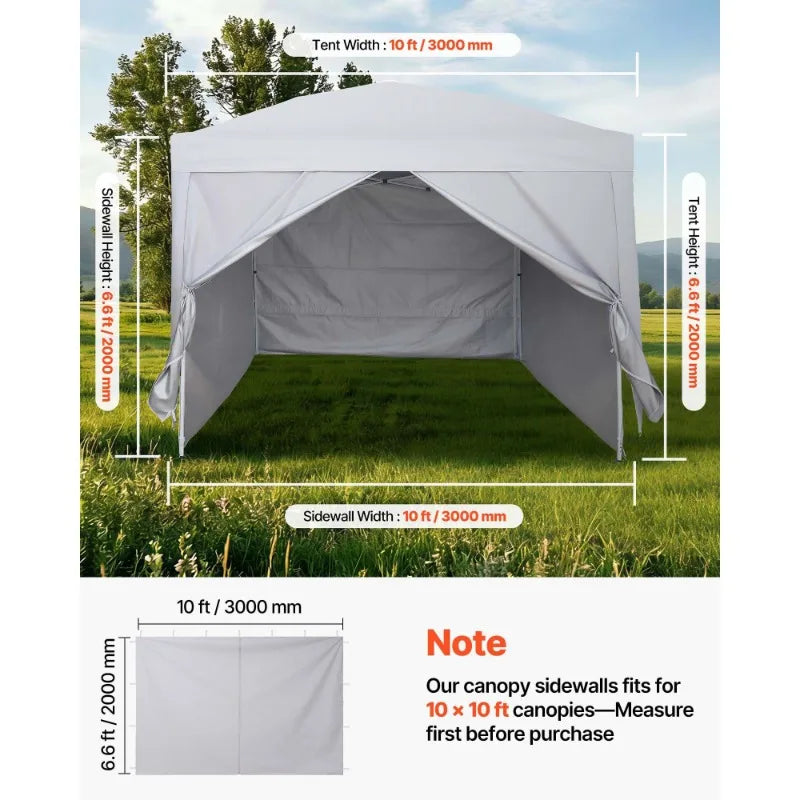 Waterproof Canopy Sidewalls For Pop Up Tents And Vendor Booths
