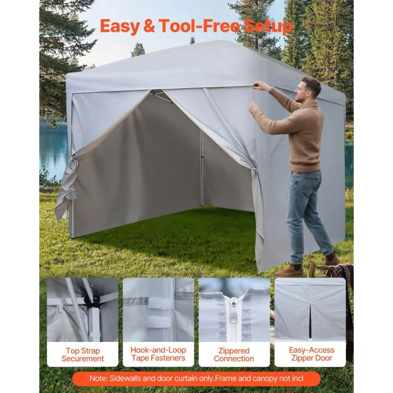 Waterproof Canopy Sidewalls For Pop Up Tents And Vendor Booths