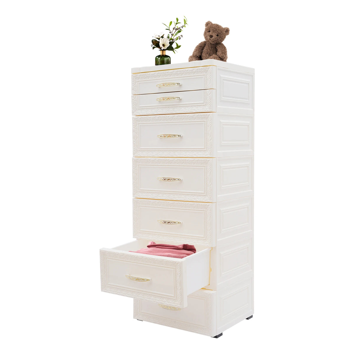 Bymaocar 6 Tier 7 Drawer Rolling Storage Cabinet Organizer