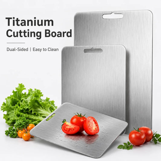 Titanium Reversible Cutting Board With Hanging Hole For Kitchen