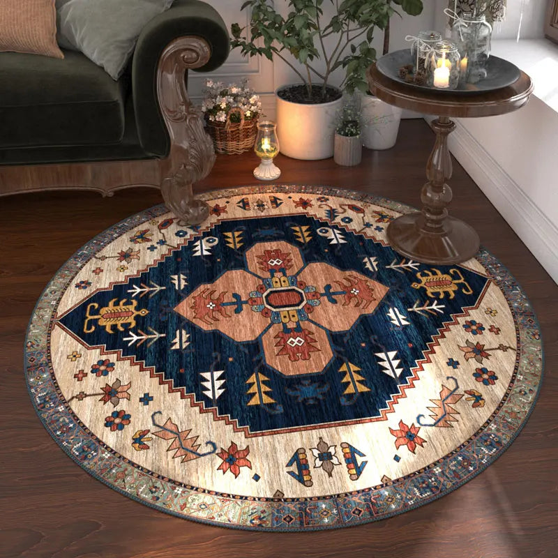 Nordic Style Anti Slip Round Carpet Washable Floor Rug Bedroom