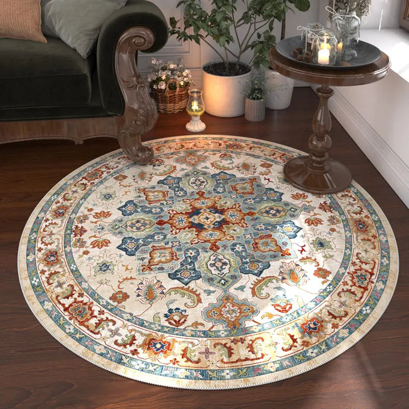 Nordic Style Anti Slip Round Carpet Washable Floor Rug Bedroom