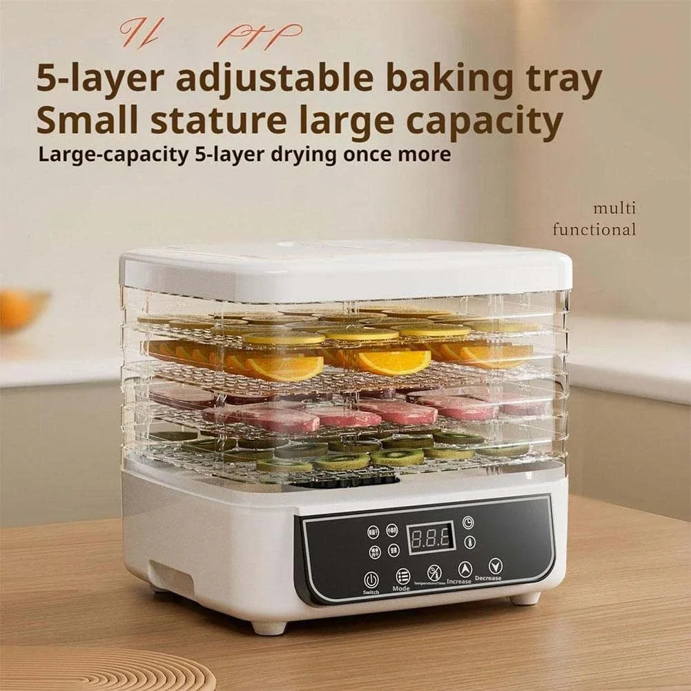 Electric Food Dehydrator With Adjustable Touch Control Panel