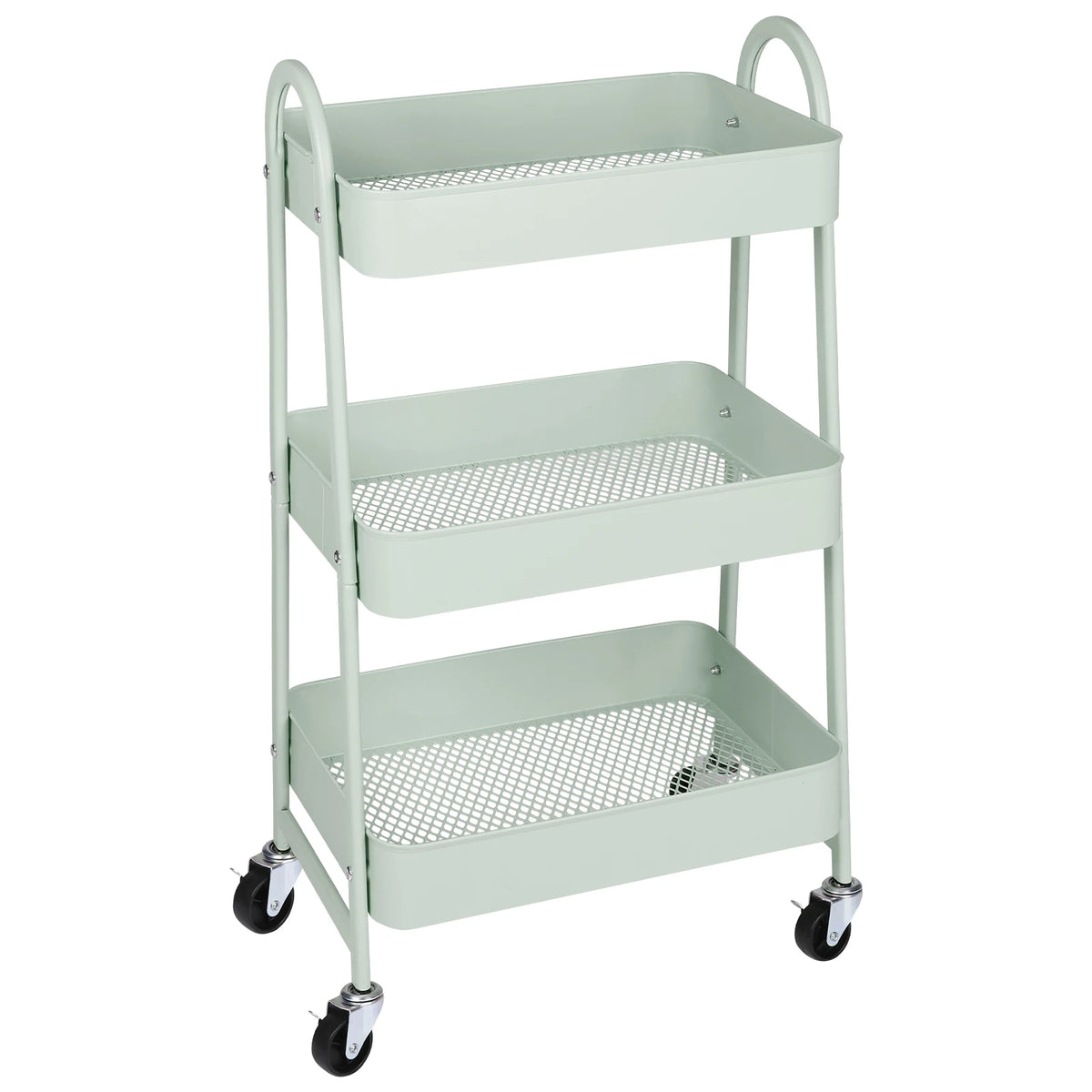 Jhk 3 Tier Rolling Storage Cart With Lockable Wheels