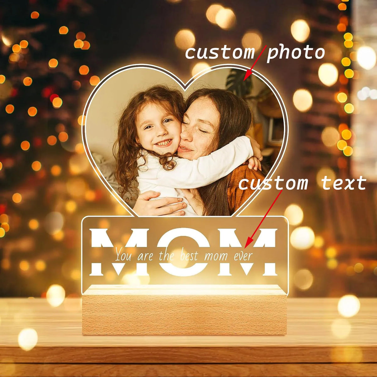 Personalized Acrylic Picture Frame For Wedding Anniversary Couple Gift