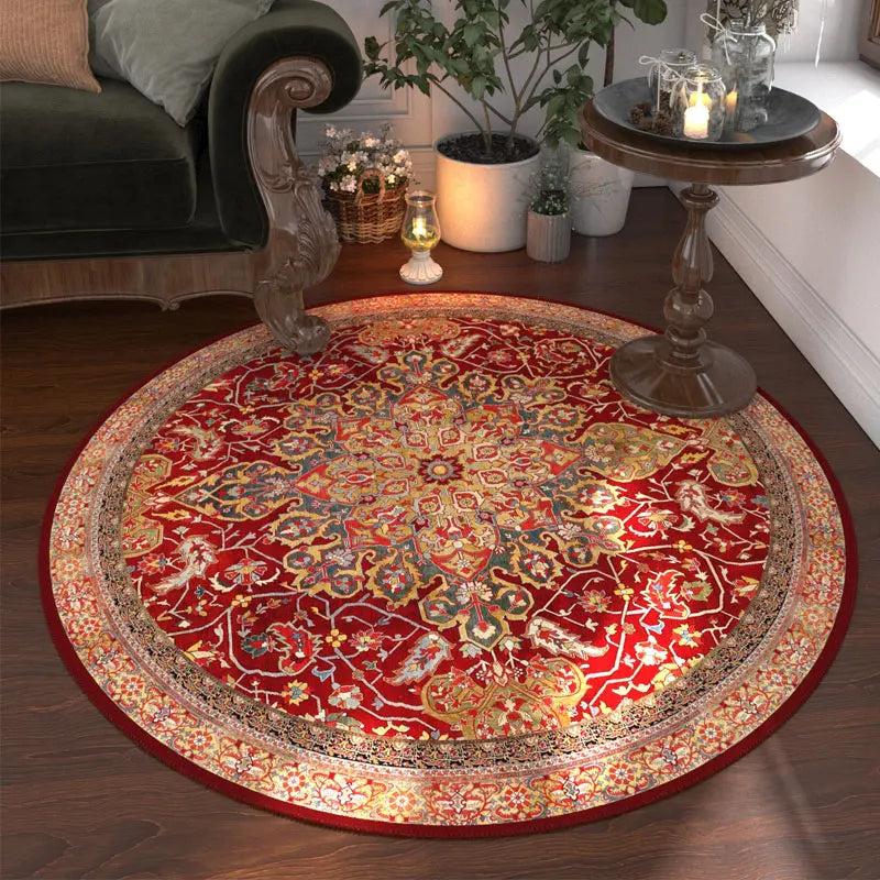 Nordic Style Anti Slip Round Carpet Washable Floor Rug Bedroom
