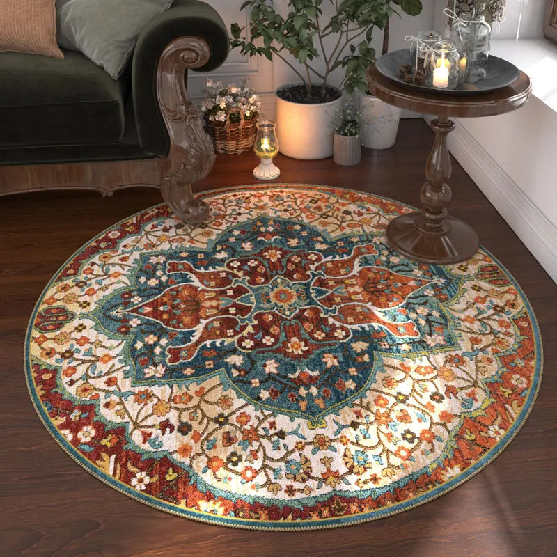 Nordic Style Anti Slip Round Carpet Washable Floor Rug Bedroom