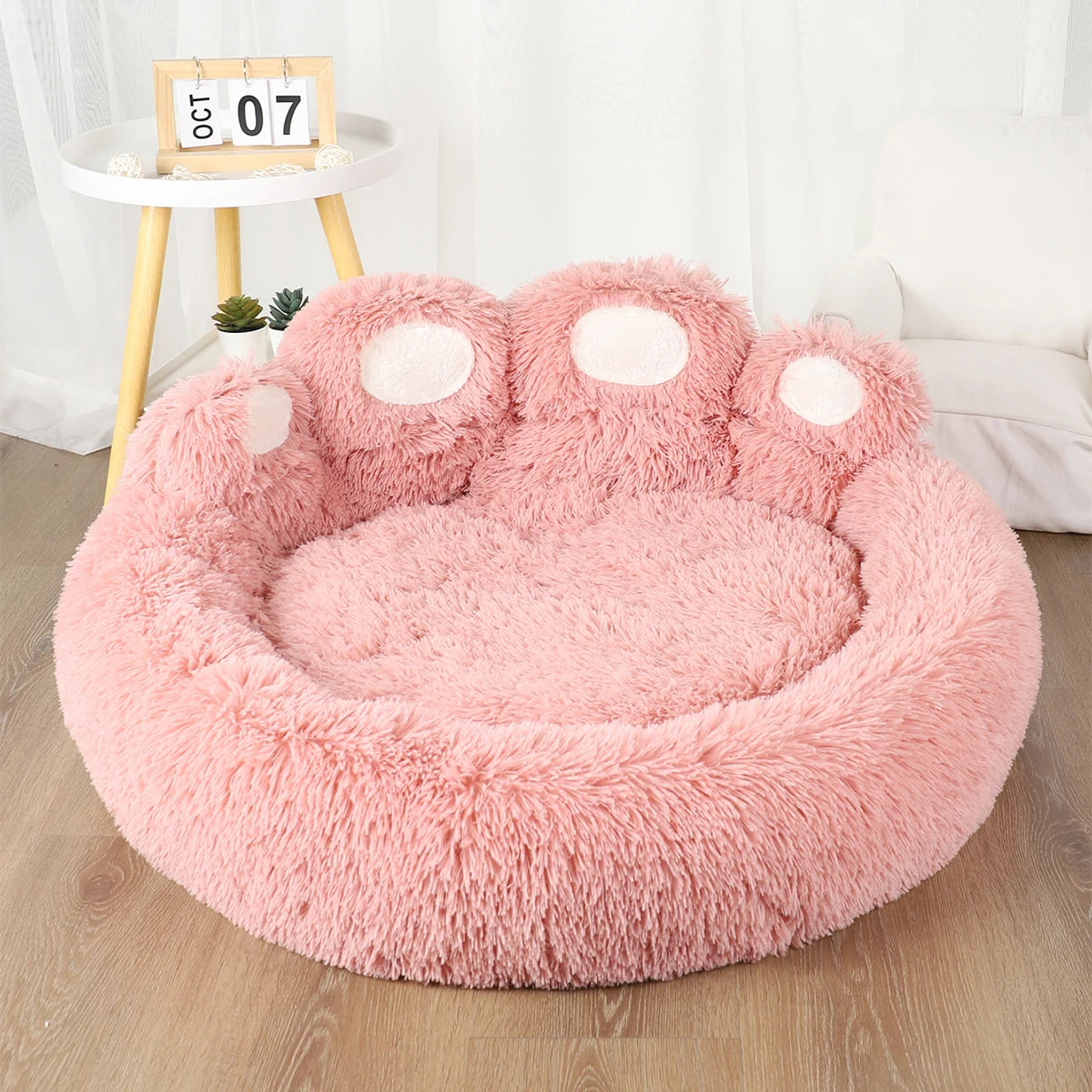 BeiYu Pet Fluffy Warm Dog Bed With Breathable Cushion