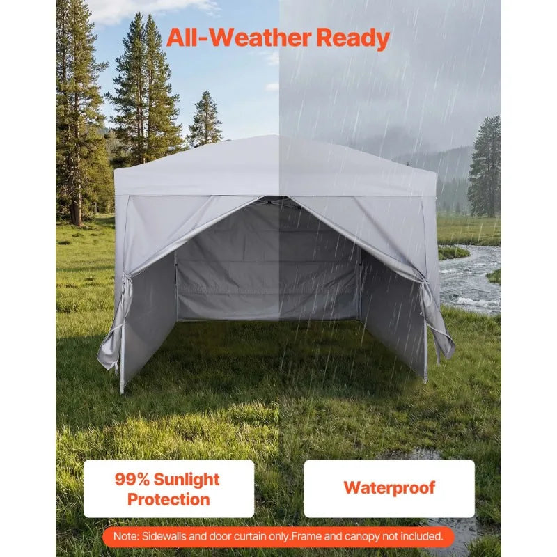 Waterproof Canopy Sidewalls For Pop Up Tents And Vendor Booths