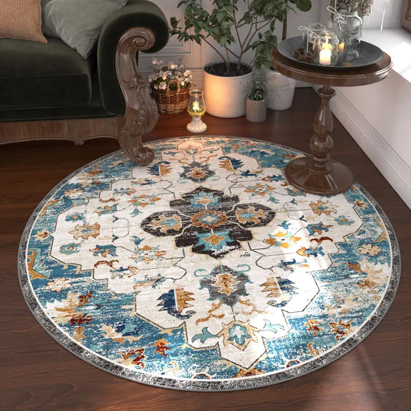 Nordic Style Anti Slip Round Carpet Washable Floor Rug Bedroom
