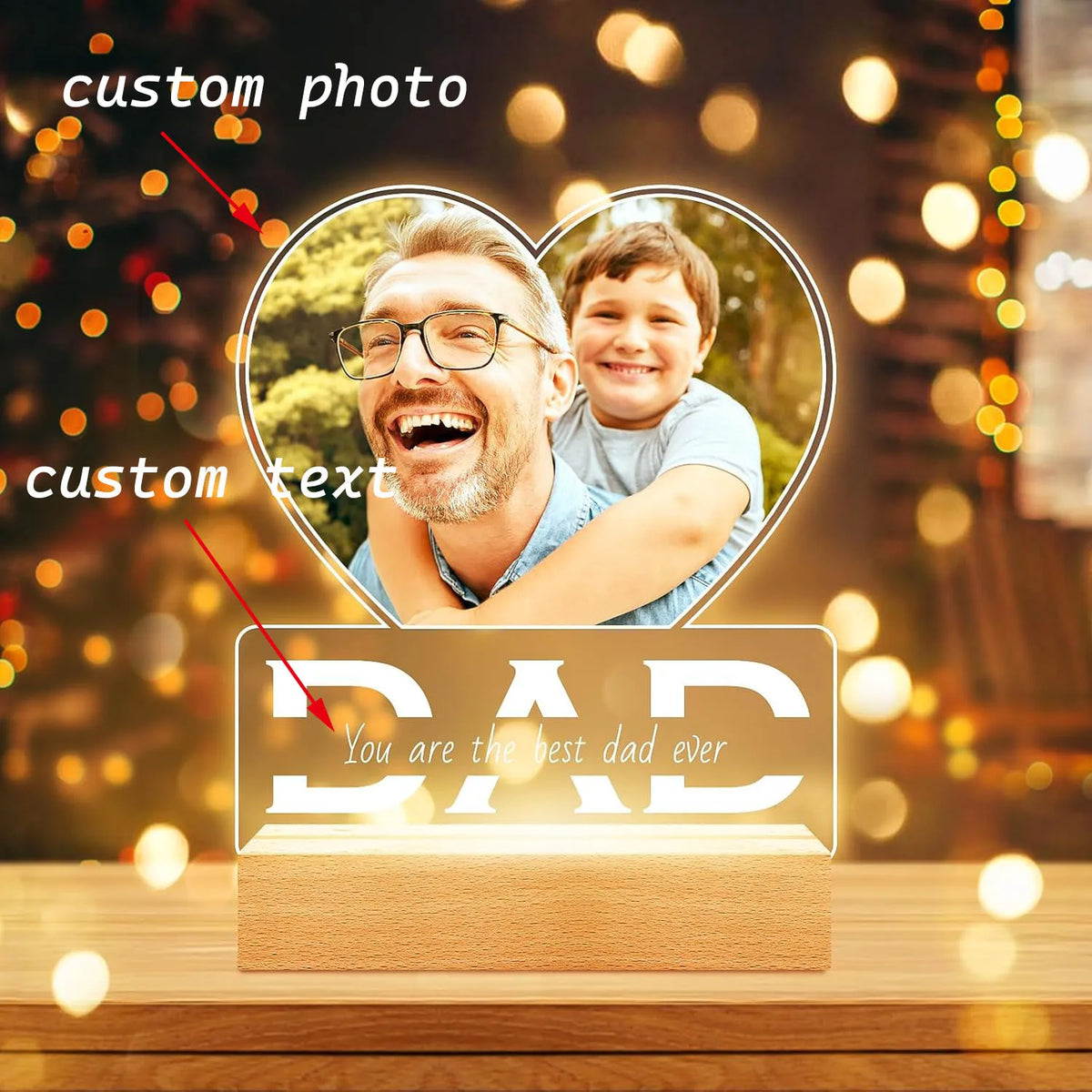 Personalized Acrylic Picture Frame For Wedding Anniversary Couple Gift