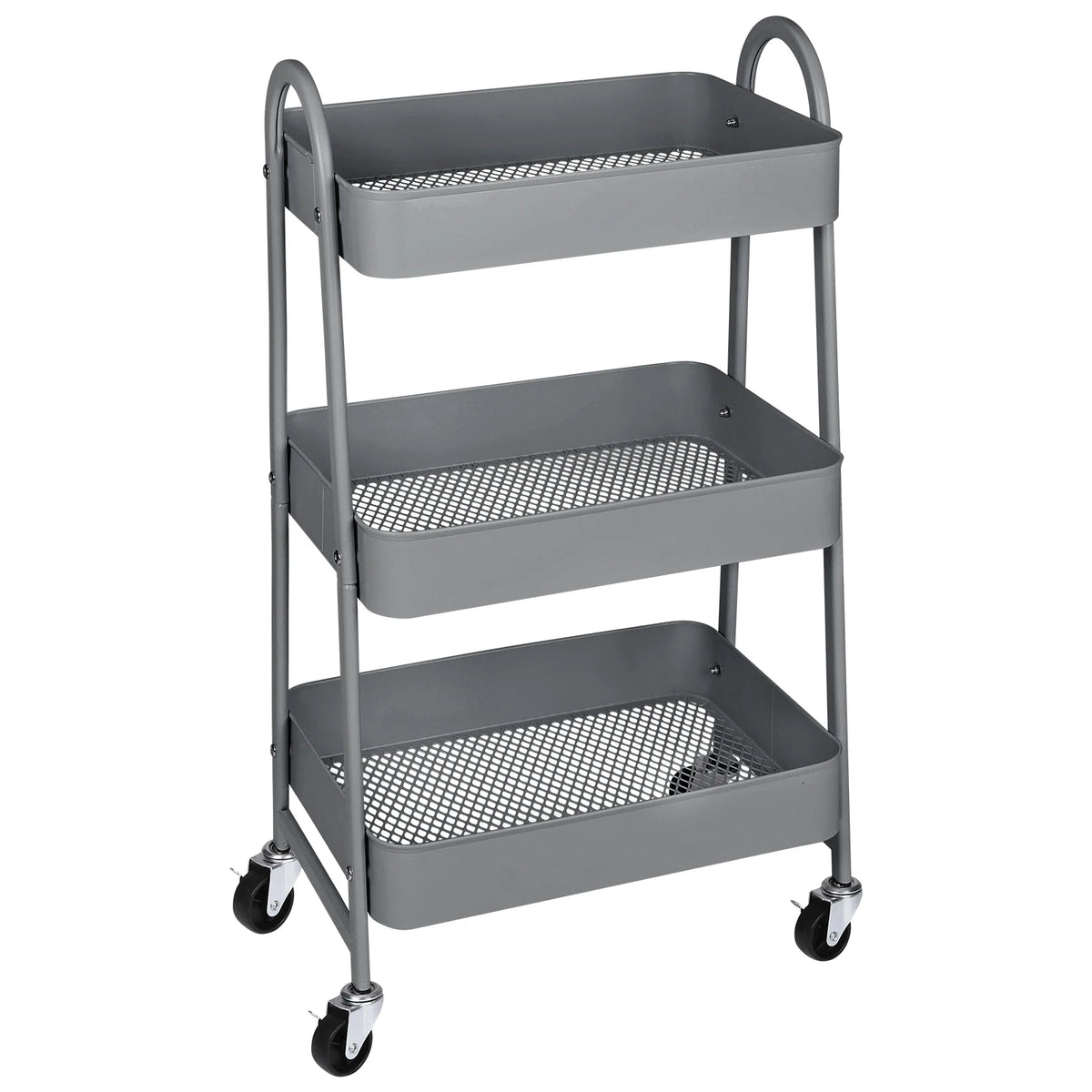 Jhk 3 Tier Rolling Storage Cart With Lockable Wheels