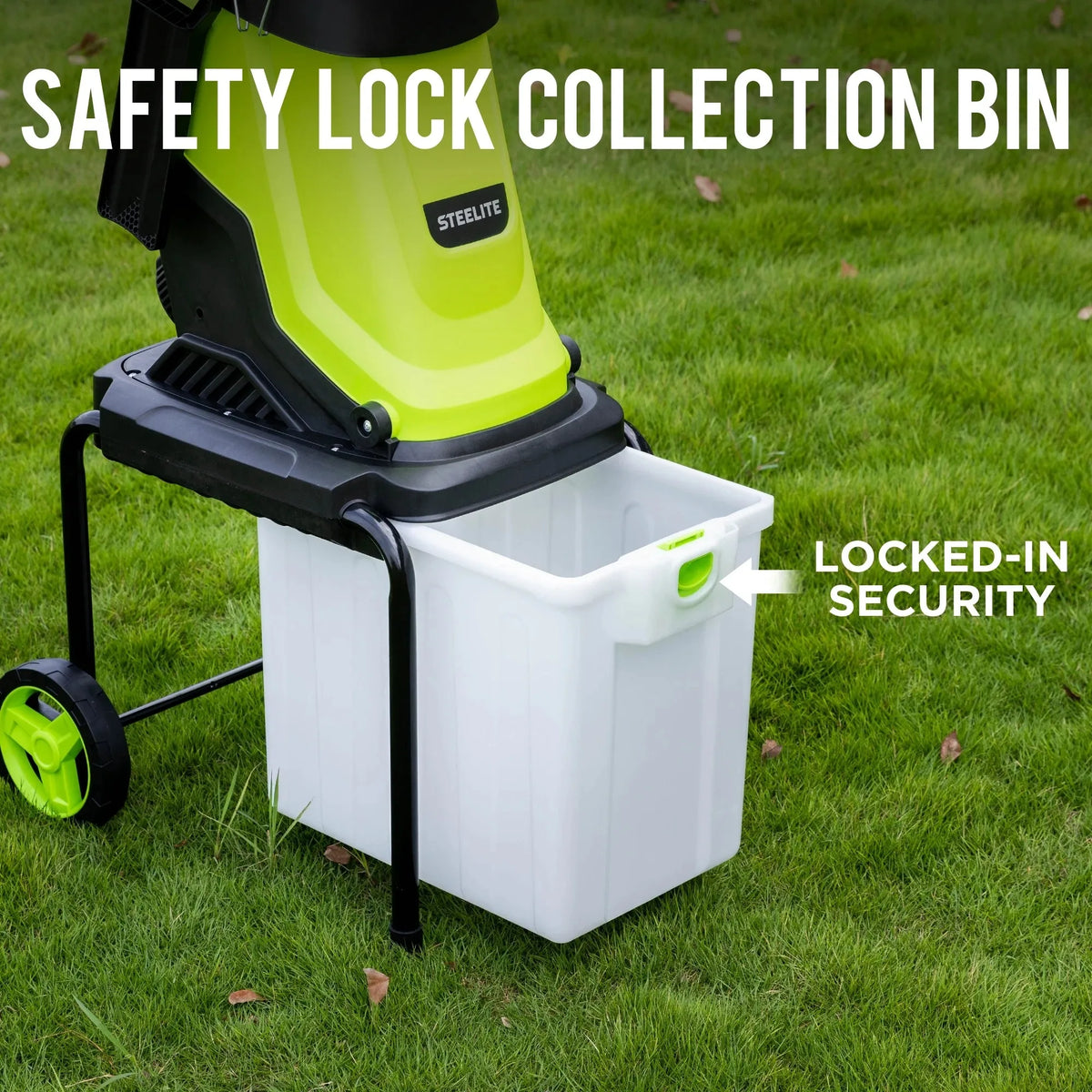 Deli Electric Wood Chipper Shredder With Leaf Mulcher