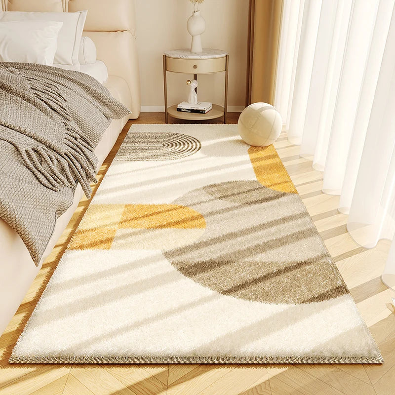 Minimalist Thick Plush Line Carpet For Living Room And Bedroom