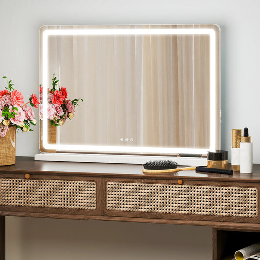 JHK LED Vanity Mirror With Aluminum Frame Memory Function