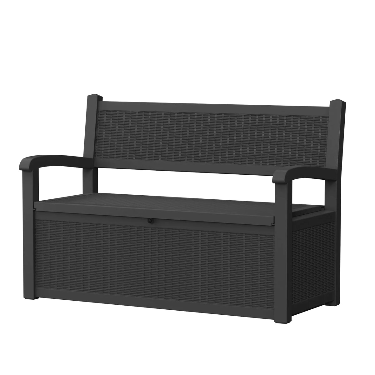 Weather Resistant Plastic Outdoor Patio Storage Bench For Garden
