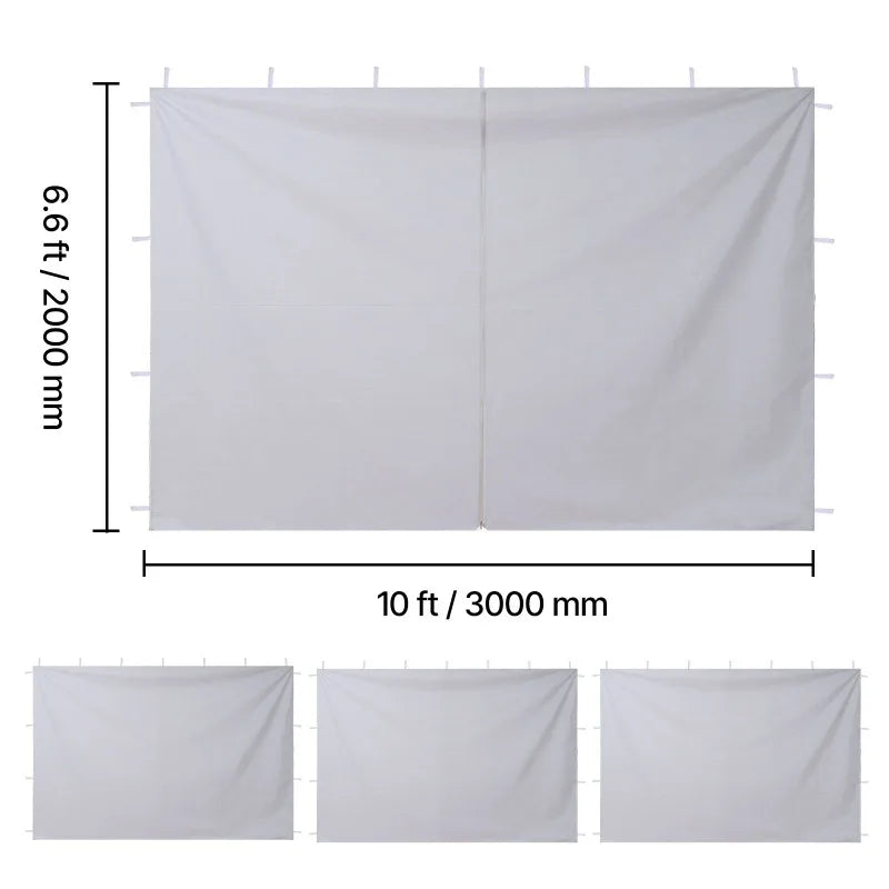 Waterproof Canopy Sidewalls For Pop Up Tents And Vendor Booths