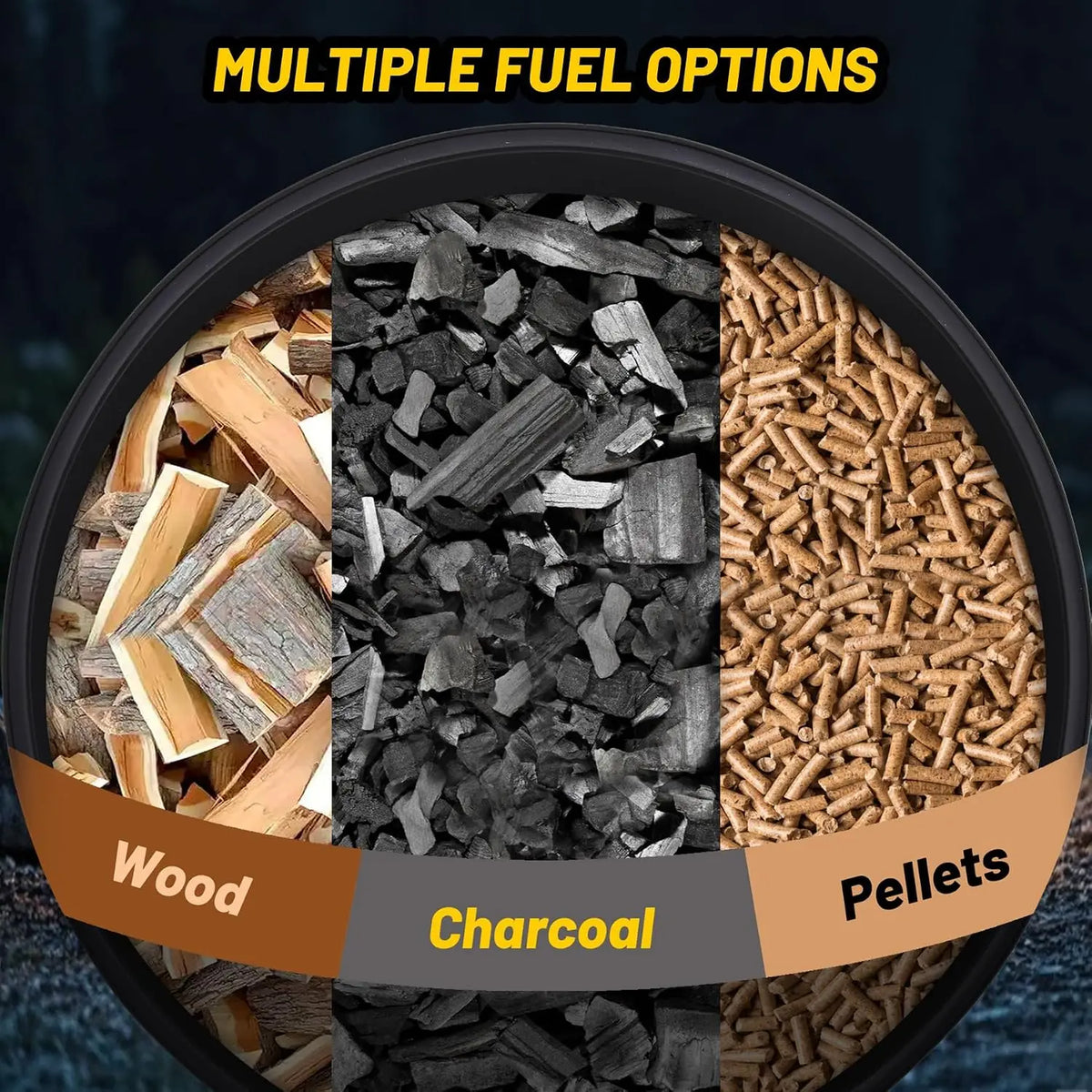 Tacleekii Smokeless Outdoor Fire Pit With Protective Cover
