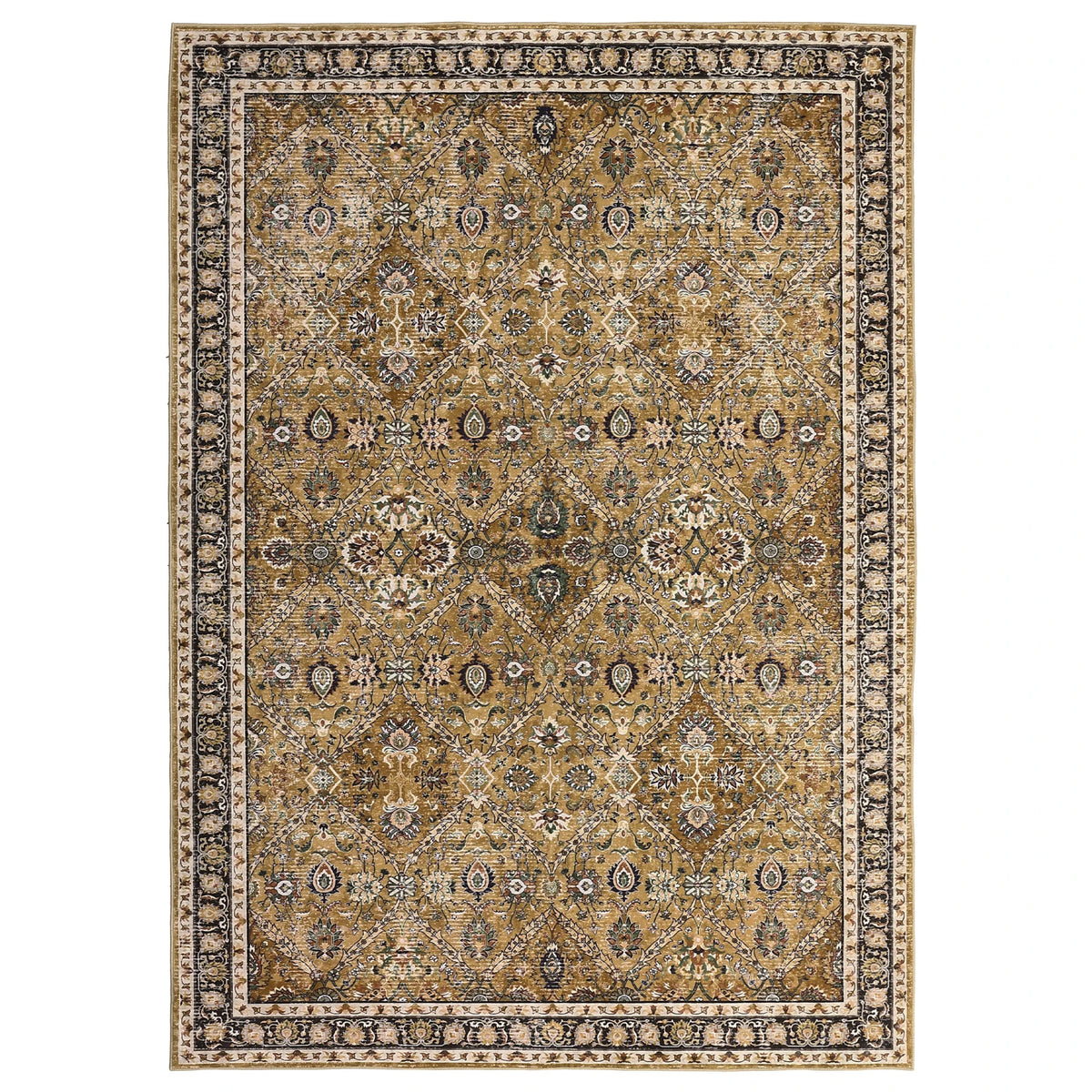 Moroccan Trellis Machine Washable Non Slip Area Rug For Living Room