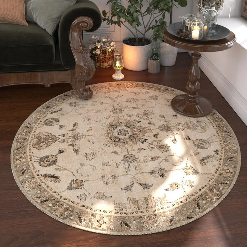 Nordic Style Anti Slip Round Carpet Washable Floor Rug Bedroom