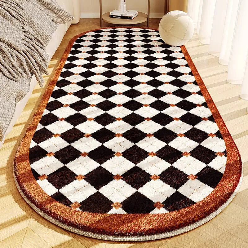 Minimalist Thick Plush Line Carpet For Living Room And Bedroom