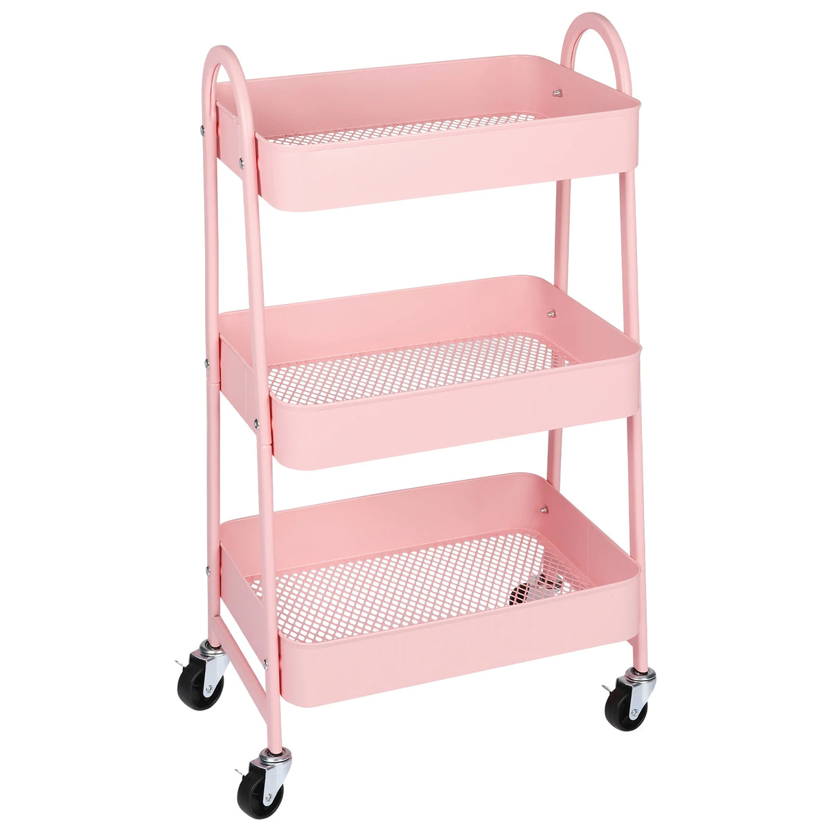 Jhk 3 Tier Rolling Storage Cart With Lockable Wheels